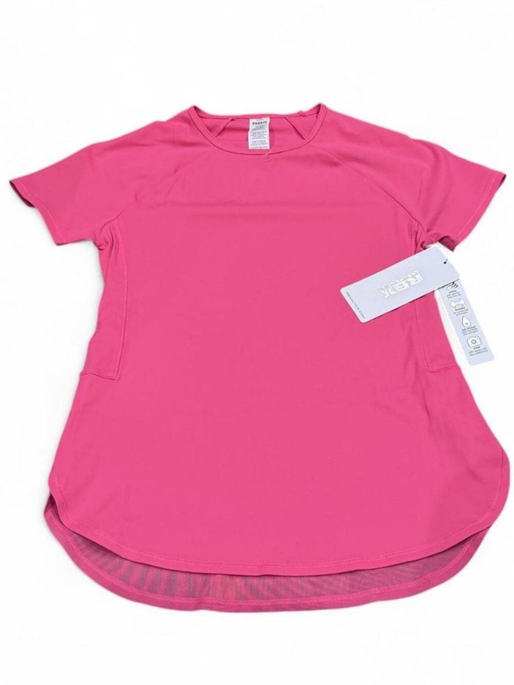 RBX Hot Pink Mesh Active Top